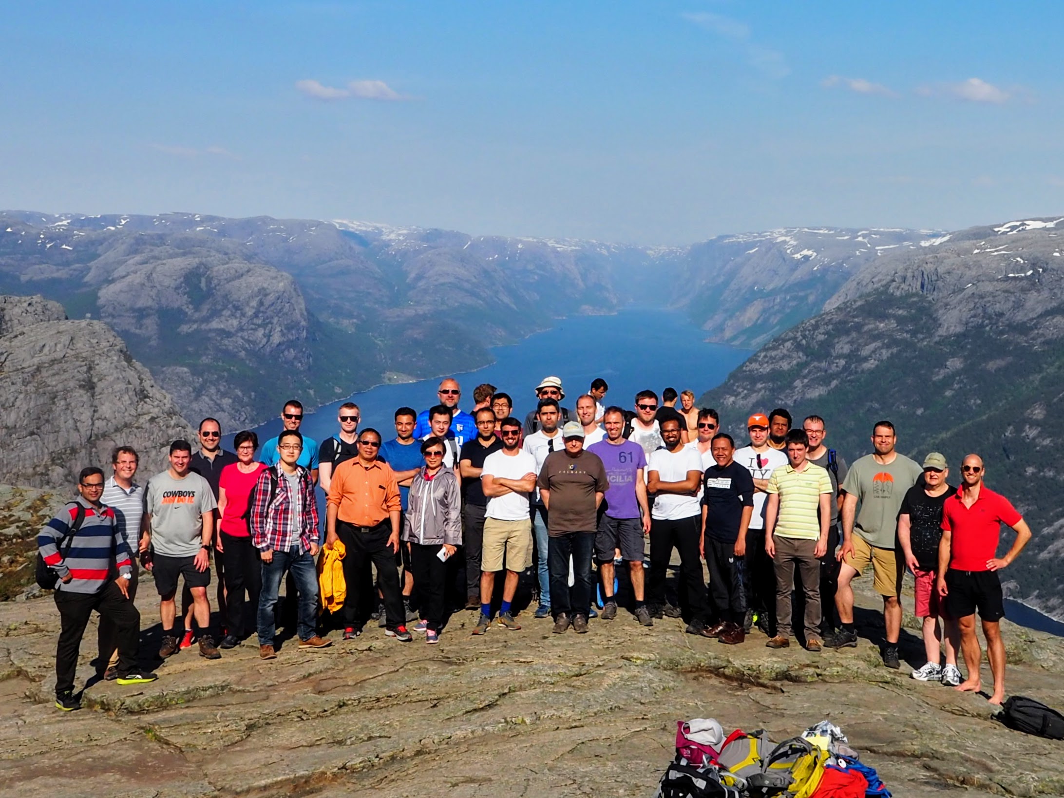 Participants at Prekestolen